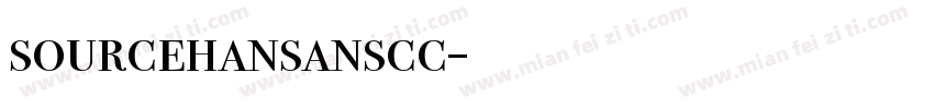 sourcehansanscc字体转换
