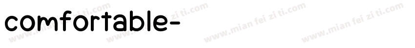 comfortable字体转换