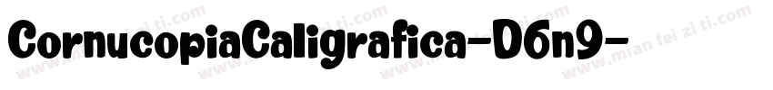 CornucopiaCaligrafica-D6n9字体转换