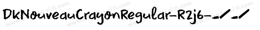 DkNouveauCrayonRegular-R2j6字体转换