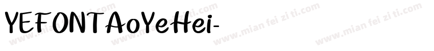 YEFONTAoYeHei字体转换