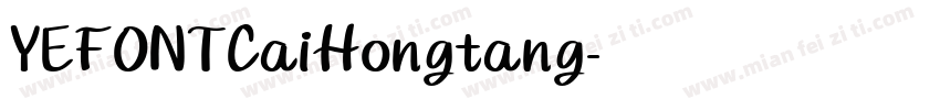 YEFONTCaiHongtang字体转换