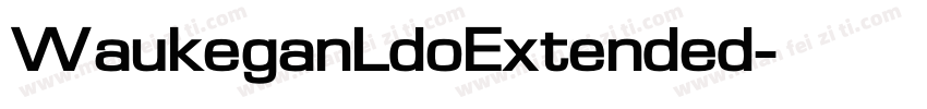WaukeganLdoExtended字体转换