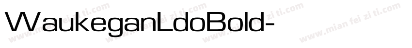 WaukeganLdoBold字体转换