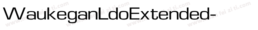 WaukeganLdoExtended字体转换