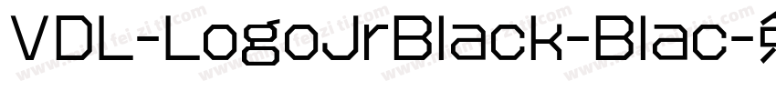 VDL-LogoJrBlack-Blac字体转换
