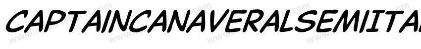 CaptainCanaveralsemiItalic-MaMY字体转换