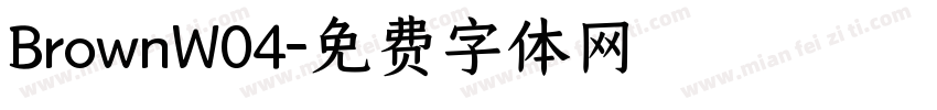 BrownW04字体转换