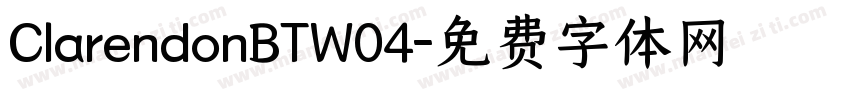 ClarendonBTW04字体转换
