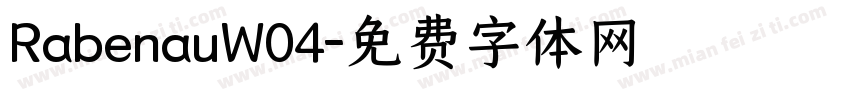 RabenauW04字体转换