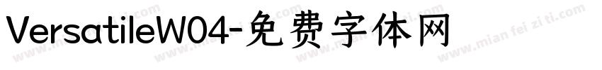 VersatileW04字体转换