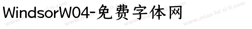 WindsorW04字体转换