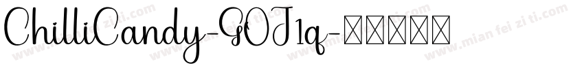 ChilliCandy-GOJ1q字体转换
