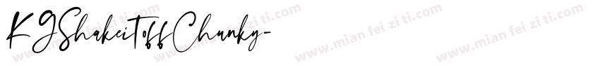 KGShakeitoffChunky字体转换