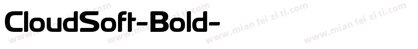 CloudSoft-Bold字体转换