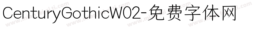 CenturyGothicW02字体转换