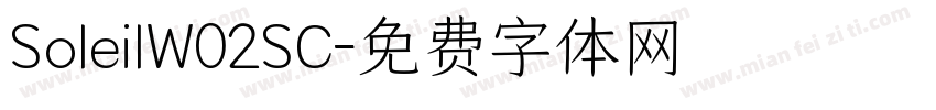 SoleilW02SC字体转换