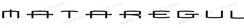 MataRegular字体转换
