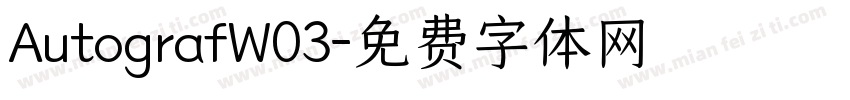 AutografW03字体转换