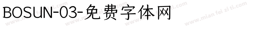 BOSUN-03字体转换