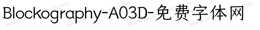 Blockography-A03D字体转换