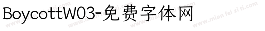 BoycottW03字体转换