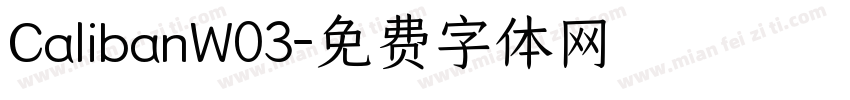 CalibanW03字体转换