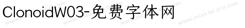 ClonoidW03字体转换