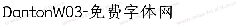 DantonW03字体转换