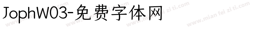 JophW03字体转换