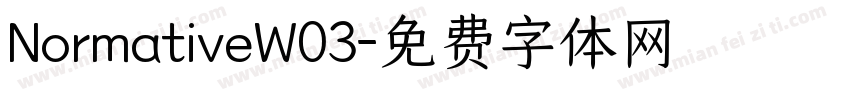 NormativeW03字体转换