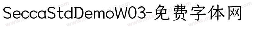 SeccaStdDemoW03字体转换