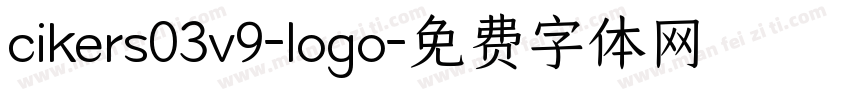 cikers03v9-logo字体转换