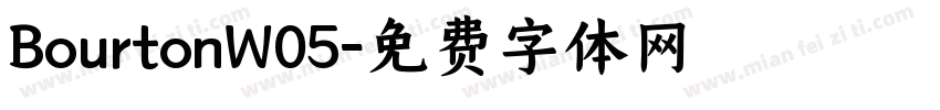BourtonW05字体转换