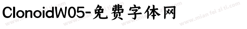 ClonoidW05字体转换