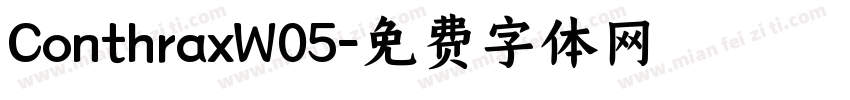 ConthraxW05字体转换
