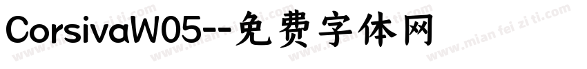 CorsivaW05-字体转换