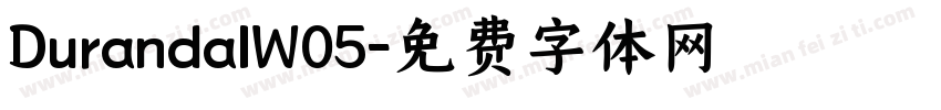 DurandalW05字体转换
