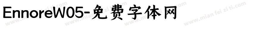 EnnoreW05字体转换