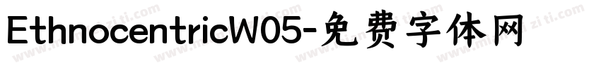 EthnocentricW05字体转换