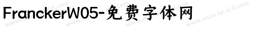 FranckerW05字体转换