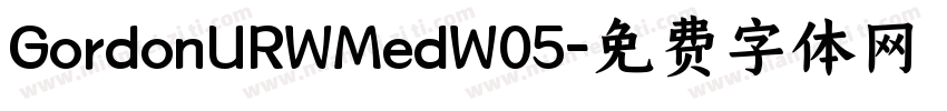 GordonURWMedW05字体转换