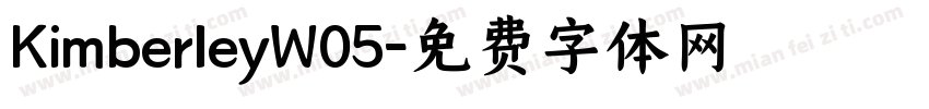 KimberleyW05字体转换