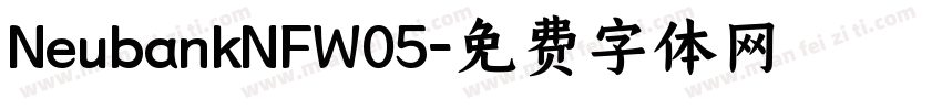 NeubankNFW05字体转换