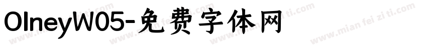 OlneyW05字体转换