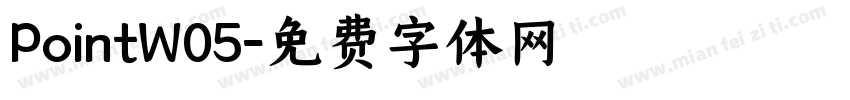 PointW05字体转换