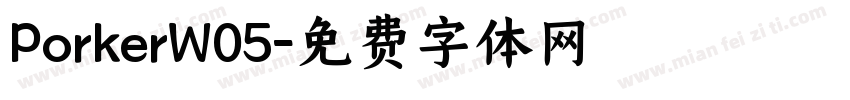 PorkerW05字体转换