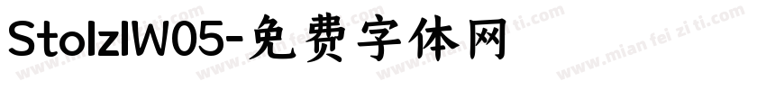 StolzlW05字体转换