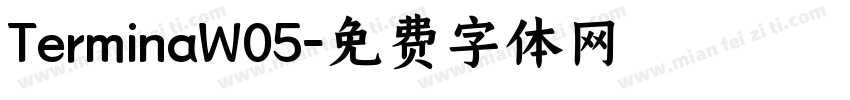 TerminaW05字体转换