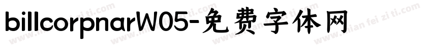 billcorpnarW05字体转换